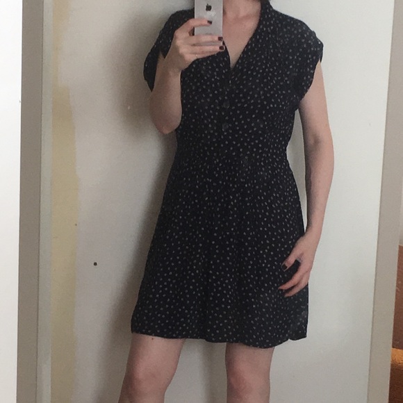 Navy blue floral dress - Picture 3 of 3